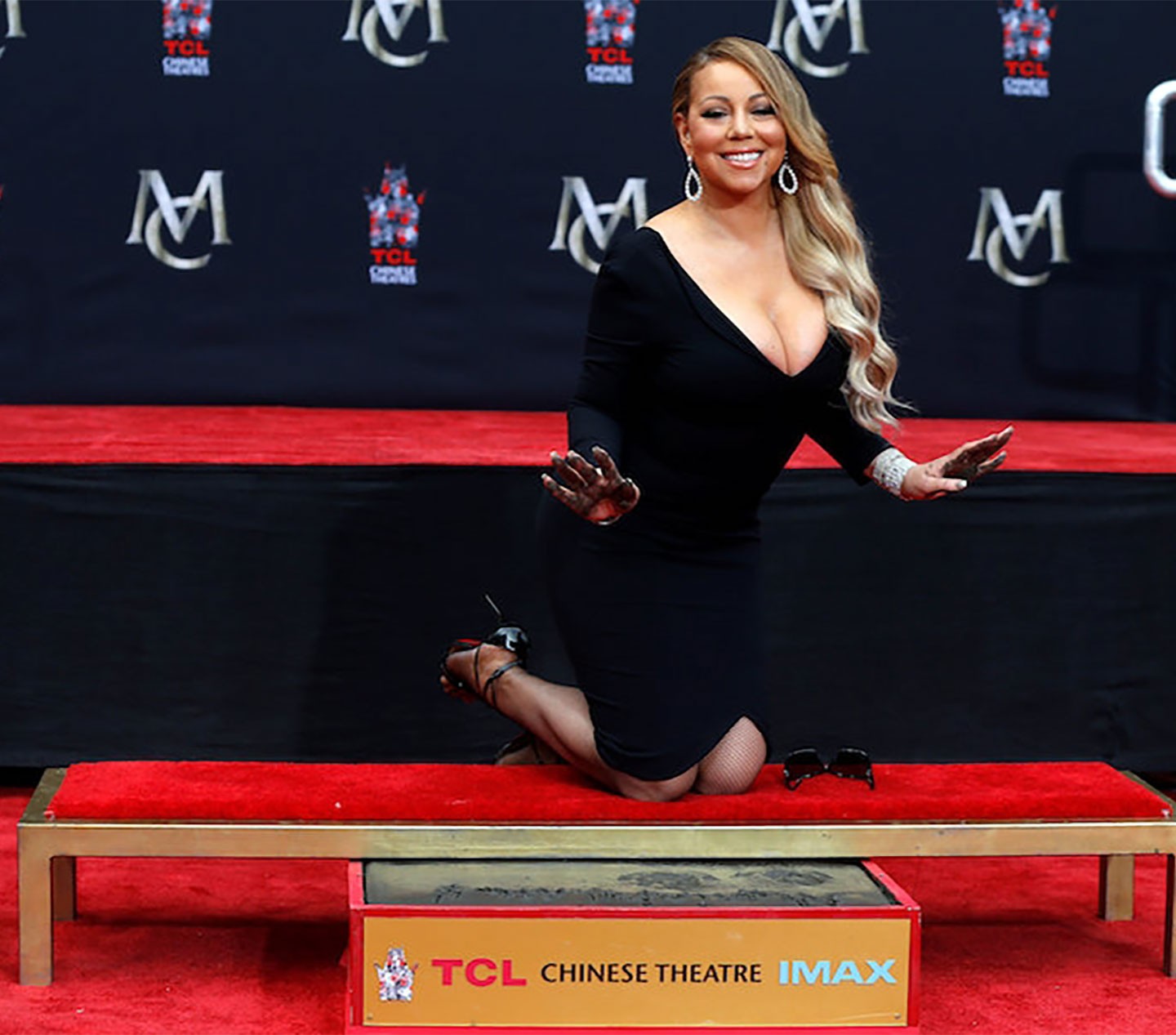 MARIAH CAREY - Hand and footprint ceremony honoring her at TCL Chinese Theatre