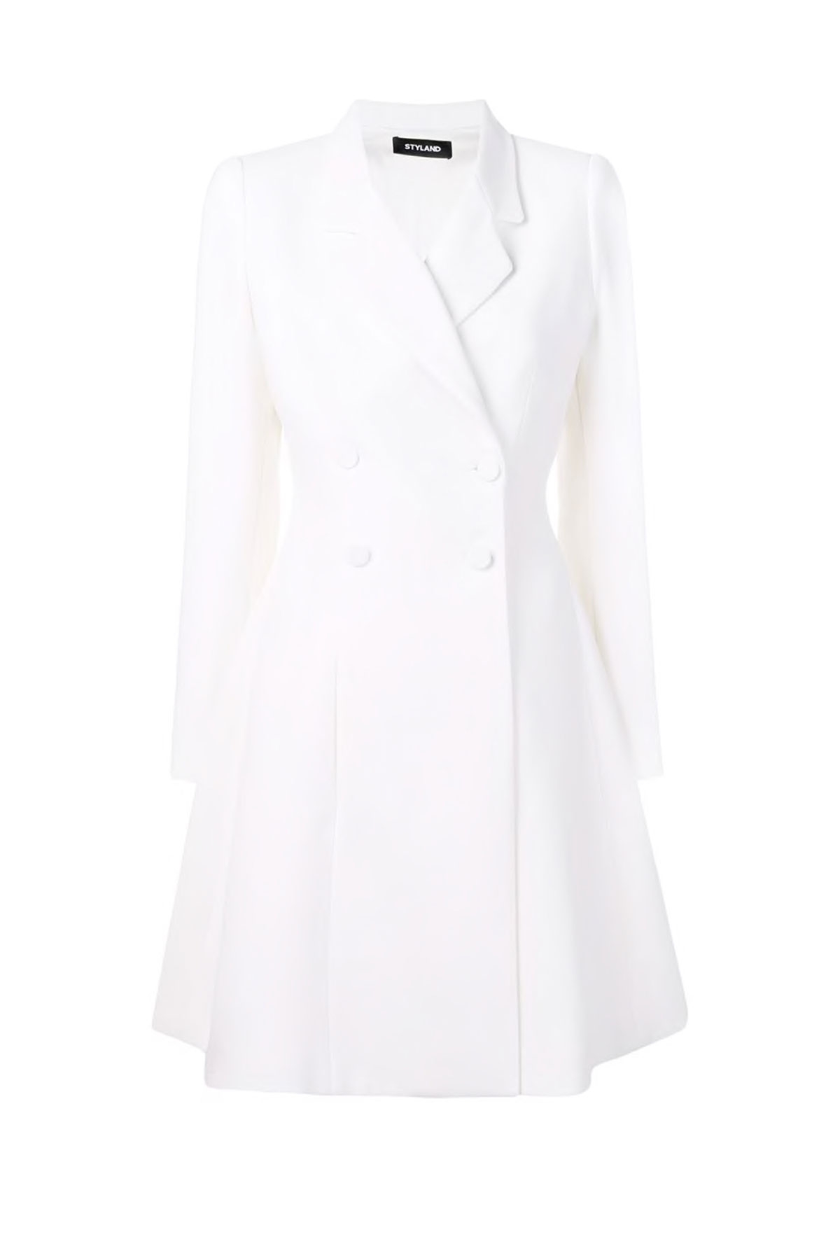 white midi coat