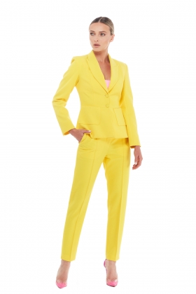YELLOW TAILORED TROUSERS